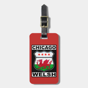 Chicago Welsh American Bagagelabel Sjabloon