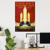 Chicago wereld is eerlijk. Een eeuw vooruitgang Poster (Thuiskantoor)