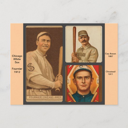  Chicago White Sox Baseball Cards Briefkaart (Voorkant)