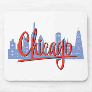 Chicago Windy City Silhouet Muismat