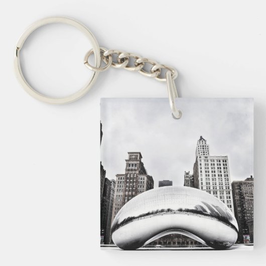 Chicago Winter Bean Sleutelhanger (Voorkant)