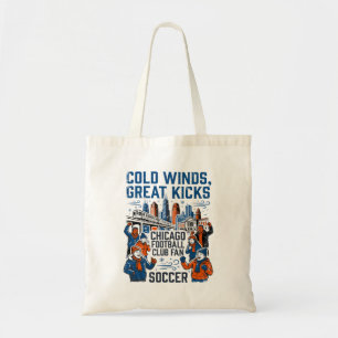 Chicago wintersportwedstrijd sportscene tote bag