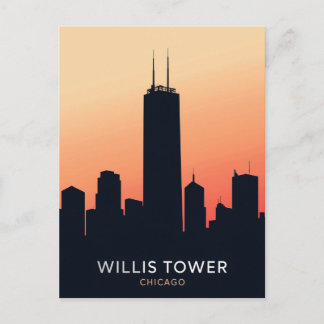Chicago Wolkenkrabber Briefkaart