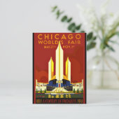 Chicago World's Fair, 1933 Briefkaart (Staand voorkant)