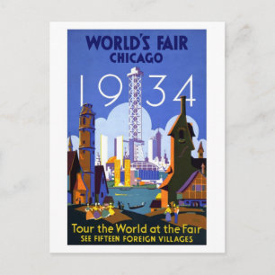  Chicago World's Fair 1934 Briefkaart
