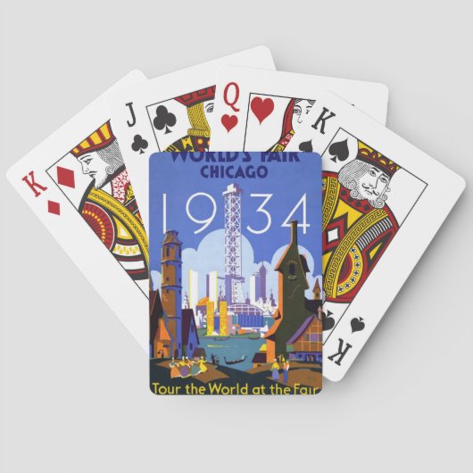  Chicago World's Fair 1934 Pokerkaarten (Achterkant)