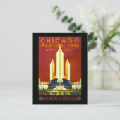 Chicago world's fair briefkaart (Staand voorkant)