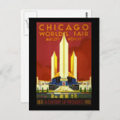 Chicago world's fair briefkaart (Voorkant / Achterkant)