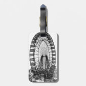 Chicago World's Fair Ferris Wheel Luggage Bagagelabel (Achterkant verticaal)