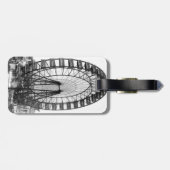 Chicago World's Fair Ferris Wheel Luggage Bagagelabel (Achterkant horizontaal)