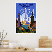  Chicago Worlds Fair Travel poster 1934 (Keuken)