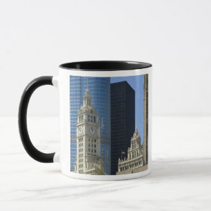 Chicago, Wrigley Building with Trump Hotel & Mok