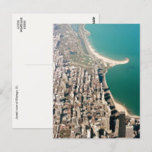 Chicago, ziek. Uitzicht-Briefkaart