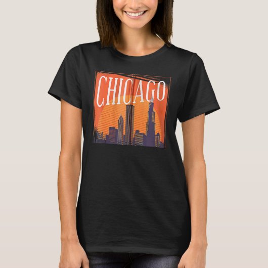 Chicago Zip T-shirt (Voorkant)