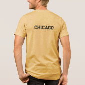 Chicago zwart grafisch T-shirt (Achterkant)
