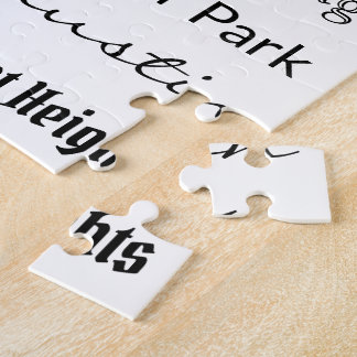 Chicago - zwart op wit legpuzzel