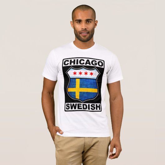 Chicago, Zweeds Amerikaans T-shirt (Voorkant volledig)