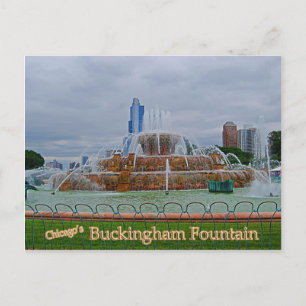 Chicagos Buckingham Fountain Briefkaart
