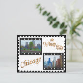 Chicago's Lake Shore Drive Briefkaart (Staand voorkant)