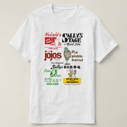 Chicago's West Ridge Community Restaurants T-shirt (Design voorkant)