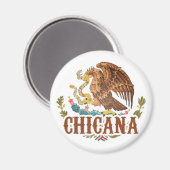 Chicana Mexico-wapen Magneet (Voorkant / Achterkant)