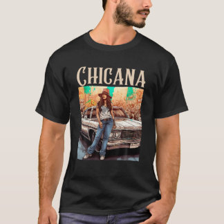 Chicana Stijl Lowrider Kleding Vrouwen Mexicaans A T-shirt