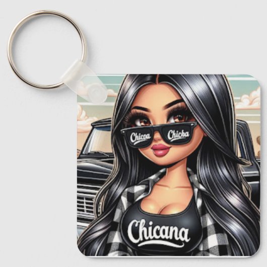 Chicana stijl sleutelhanger (Voorkant)