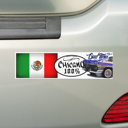 CHICANO 100% STICKER 2 (Op auto)
