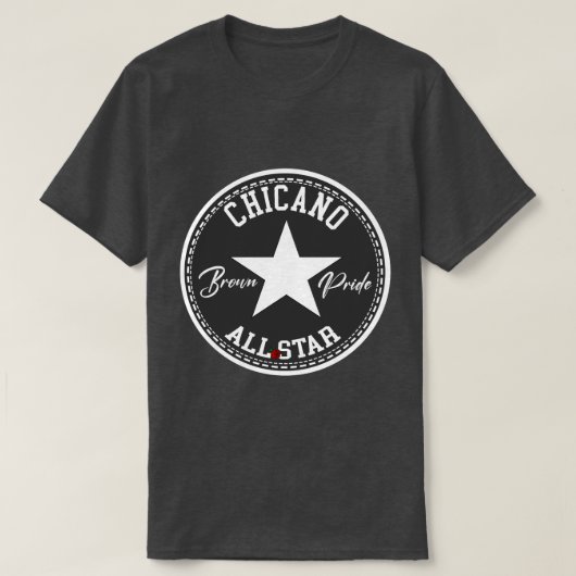 Chicano all star Brown Pride shirt tshirt (Design voorkant)