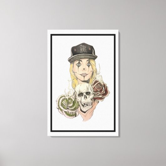 Chicano Art Canvas Kunstdruk Afdruk (Voorkant)