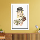 Chicano Art Canvas Kunstdruk Afdruk (Insitu (Woonkamer))