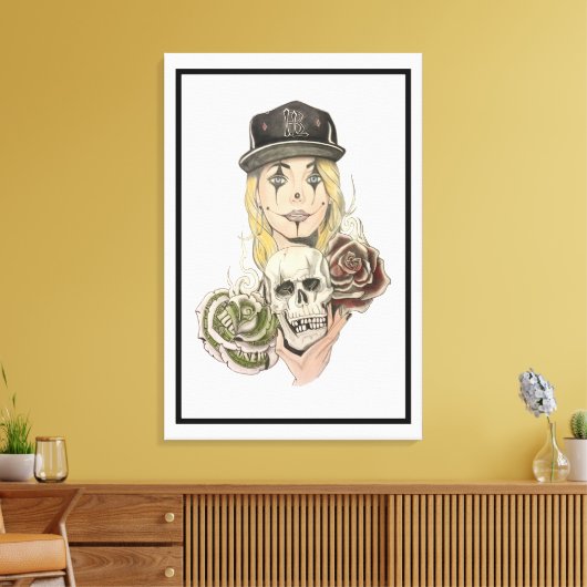 Chicano Art Canvas Kunstdruk Afdruk (Insitu (Woonkamer))