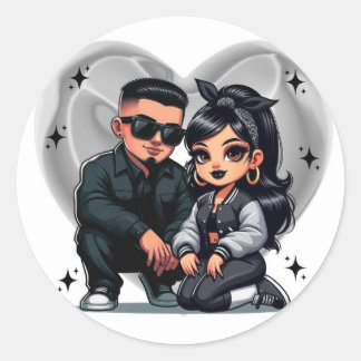 Chicano liefde stickers