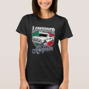 Chicano Low Rider Truck Mexicaanse vlag Los Angele T-shirt