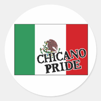 Chicano Pride Mexicaanse vlag Ronde Sticker