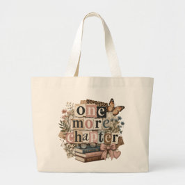 ChicEén hoofdstuk meer retro vintage boekliefhebbe Grote Tote Bag