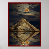 Chichen Itza Ancient Mayan Temple Art Poster (Voorkant)