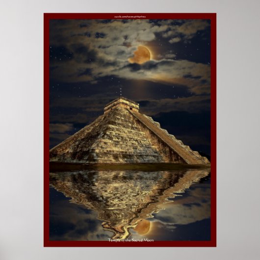 Chichen Itza Ancient Mayan Temple Art Poster (Voorkant)