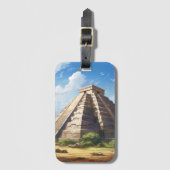Chichen Itza Bagagelabel (Voorkant (verticaal))