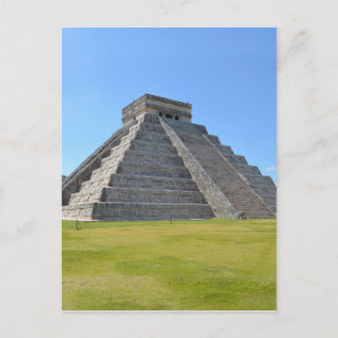 Chichen Itza Mexico Kukulkan Pyramid 7 Wonders Briefkaart