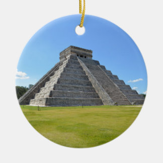 Chichen Itza Mexico Kukulkan Pyramid 7 Wonders Keramisch Ornament