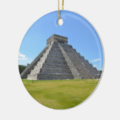 Chichen Itza Mexico Kukulkan Pyramid 7 Wonders Keramisch Ornament (Links)