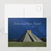 Chichen Itza, Mexico, piramide Briefkaart (Voorkant / Achterkant)