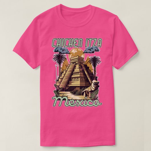 Chichen Itza Mexico Piramides T-shirt (Design voorkant)