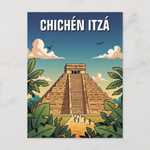 Chichen Itza Mexico Reizen Briefkaart