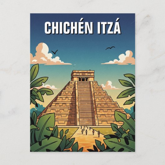 Chichen Itza Mexico Reizen Briefkaart (Voorkant)