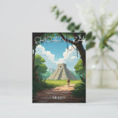  Chichen Itza Mexico Reizen Briefkaart (Staand voorkant)