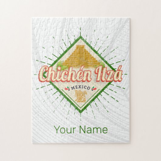 Chichen Itza Mexico Retro Mayan  Yucatan Legpuzzel (Verticaal)