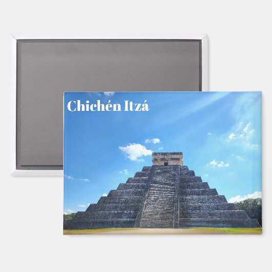 Chichén Itzá Mexico Souvenir Magnet (Recto/Verso)