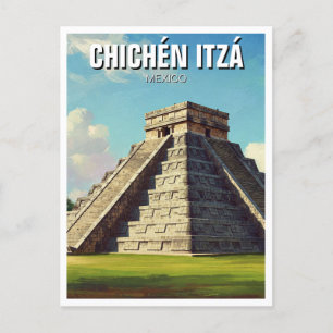 Chichen Itza Mexico Travel Beach Briefkaart